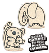 Animal clay coloring kit, Animal clay art set, koala, elephant  modeling craft for kids, animal  clay coloring activity, DIY animal craft kit, Kids animal sensory art, animal creative project, Non-toxic animal clay kit, Koala clay craft, Fun elephant activity for children.