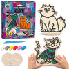 Cat clay coloring kit, Cat clay art set, Cute cat modeling craft, DIY cat clay activity, Cat creative kit for kids, Cat lover arts and crafts, Adorable cat clay project, Non-toxic clay coloring set, Kids cat craft kit, Kitty themed modeling set, Cat gift for children.