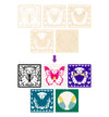 Butterfly wooden art craft kit, Butterfly craft kit for kids, Layered butterfly wood painting set, DIY Butterfly craft, Colourful butterfly décor, Nature themed wooden art, Kids butterfly project, Creative butterfly craft kit.