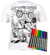 kids, children, childrens, color in t-shirt, color your own t-shirt, coloring shirt, splat planet, cars, race car, racing car, sports car, car coloring, car t-shirt, kids activity, kids craft, arts and crafts for kids, screen free activity, rainy day activity, washable markers, toddler activity, race track, racing, fast cars, boys gift, birthday gift for kids, DIY t-shirt, wearable art, creative play