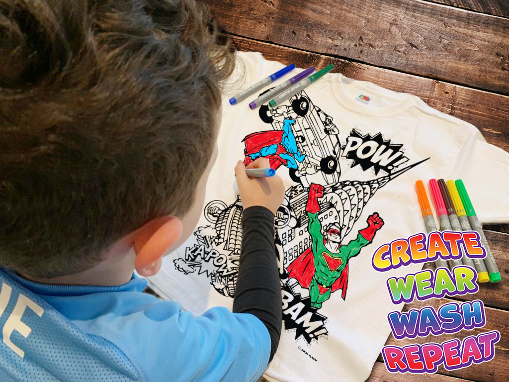 kids, children, childrens, color in t-shirt, color your own t-shirt, coloring shirt, splat planet, cars, race car, racing car, sports car, car coloring, car t-shirt, kids activity, kids craft, arts and crafts for kids, screen free activity, rainy day activity, washable markers, toddler activity, race track, racing, fast cars, boys gift, birthday gift for kids, DIY t-shirt, wearable art, creative play