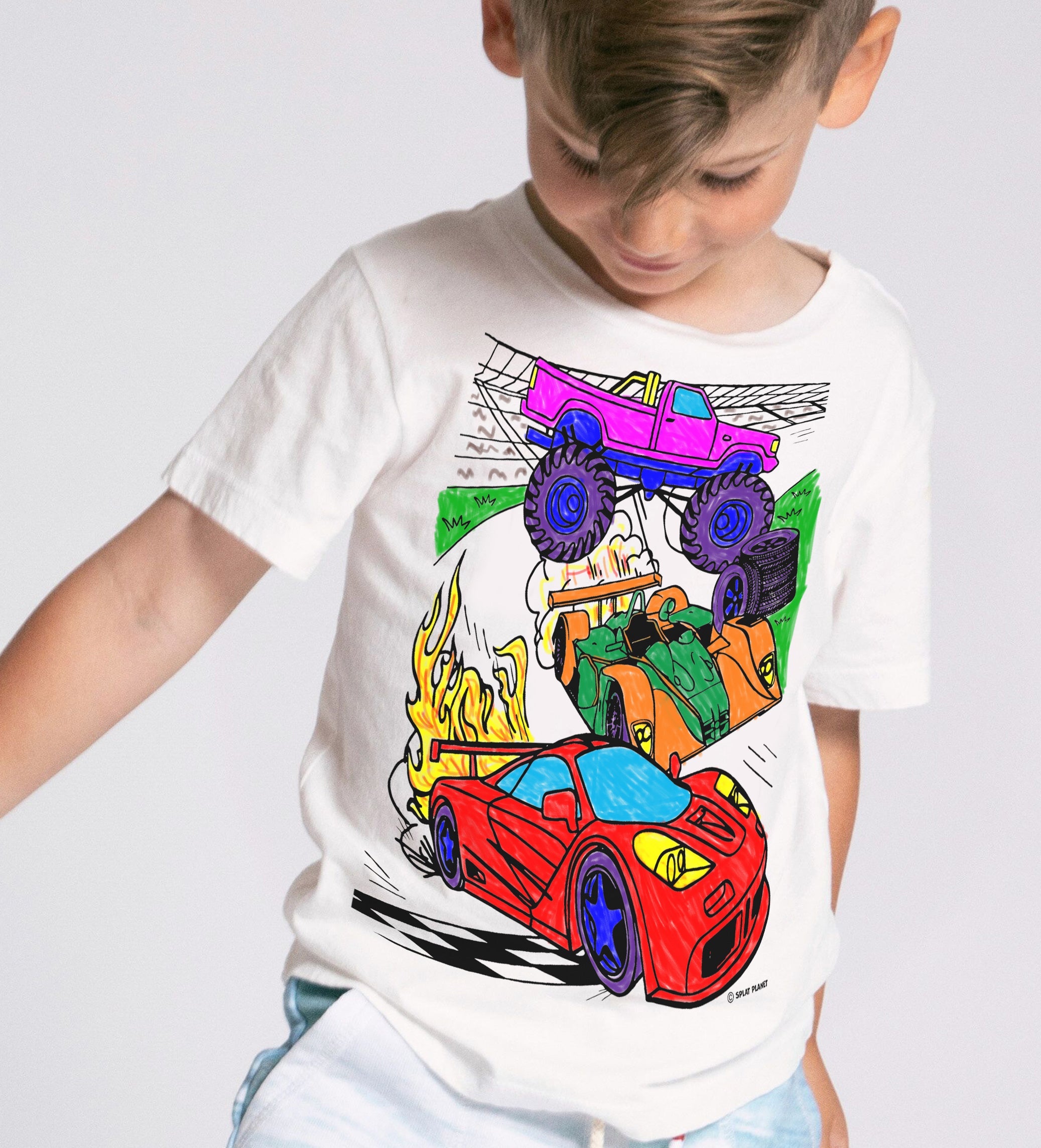 Cars  Color in T-Shirt