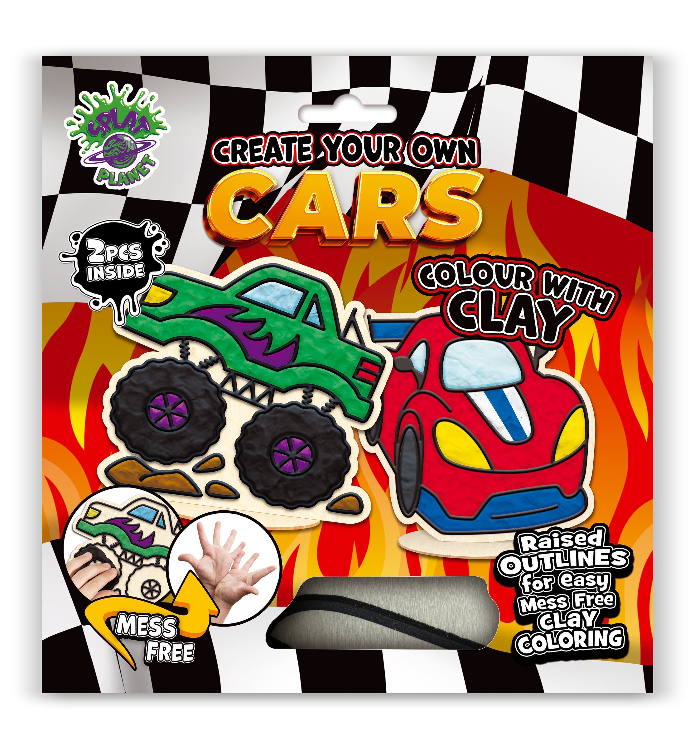 Cars clay coloring kit, Car themed clay art set, Car clay craft for kids, DIY car modeling kit, 3D car clay project, Sensory car clay kit, Creative car craft activity, Non-toxic clay craft set, Vehicle clay art kit, Kids car craft.