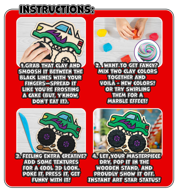 Cars clay coloring kit, Car themed clay art set, Car clay craft for kids, DIY car modeling kit, 3D car clay project, Sensory car clay kit, Creative car craft activity, Non-toxic clay craft set, Vehicle clay art kit, Kids car craft.