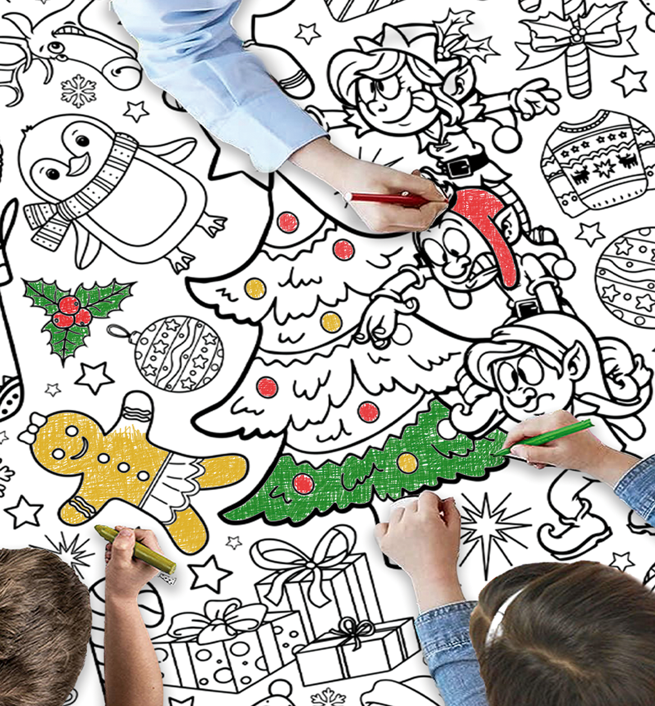 Christmas coloring tablecloth, Christmas coloring table cover, Kids Christmas coloring activity, Christmas coloring poster for children, Festive Christmas coloring tablecloth, Christmas themed craft activity, Holiday party coloring tablecloth, Giant coloring sheet for kids, Christmas arts and crafts activity, Creative Christmas coloring project, Eco friendly kids coloring activity, Christmas activity mat, Christmas craft gift for kids, Interactive coloring table cover, Holiday coloring activity, Winter them