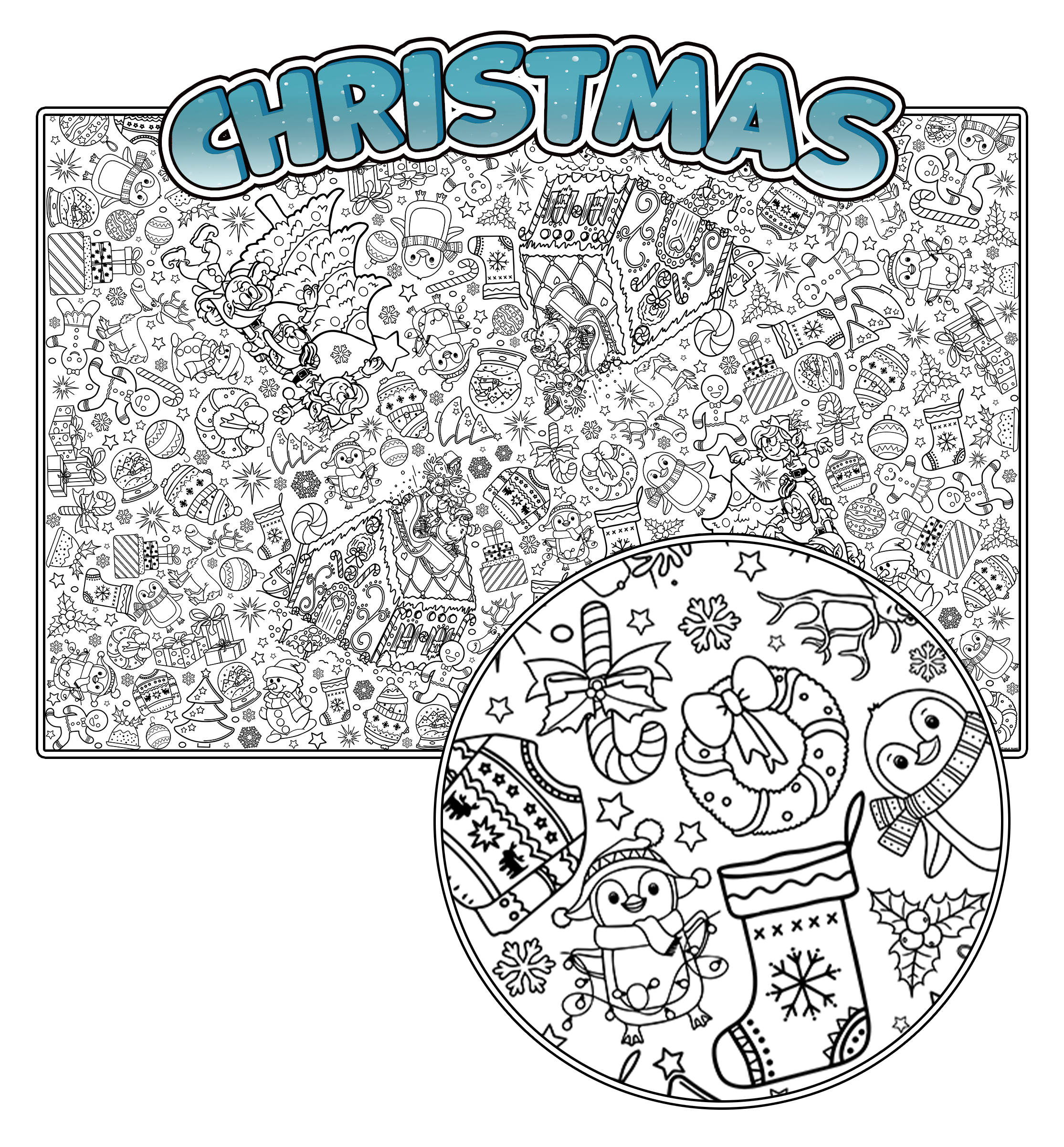 Christmas coloring tablecloth, Christmas coloring table cover, Kids Christmas coloring activity, Christmas coloring poster for children, Festive Christmas coloring tablecloth, Christmas themed craft activity, Holiday party coloring tablecloth, Giant coloring sheet for kids, Christmas arts and crafts activity, Creative Christmas coloring project, Eco friendly kids coloring activity, Christmas activity mat, Christmas craft gift for kids, Interactive coloring table cover, Holiday coloring activity, Winter them