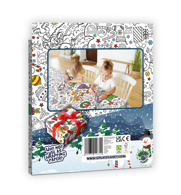 Christmas coloring tablecloth, Christmas coloring table cover, Kids Christmas coloring activity, Christmas coloring poster for children, Festive Christmas coloring tablecloth, Christmas themed craft activity, Holiday party coloring tablecloth, Giant coloring sheet for kids, Christmas arts and crafts activity, Creative Christmas coloring project, Eco friendly kids coloring activity, Christmas activity mat, Christmas craft gift for kids, Interactive coloring table cover, Holiday coloring activity, Winter them