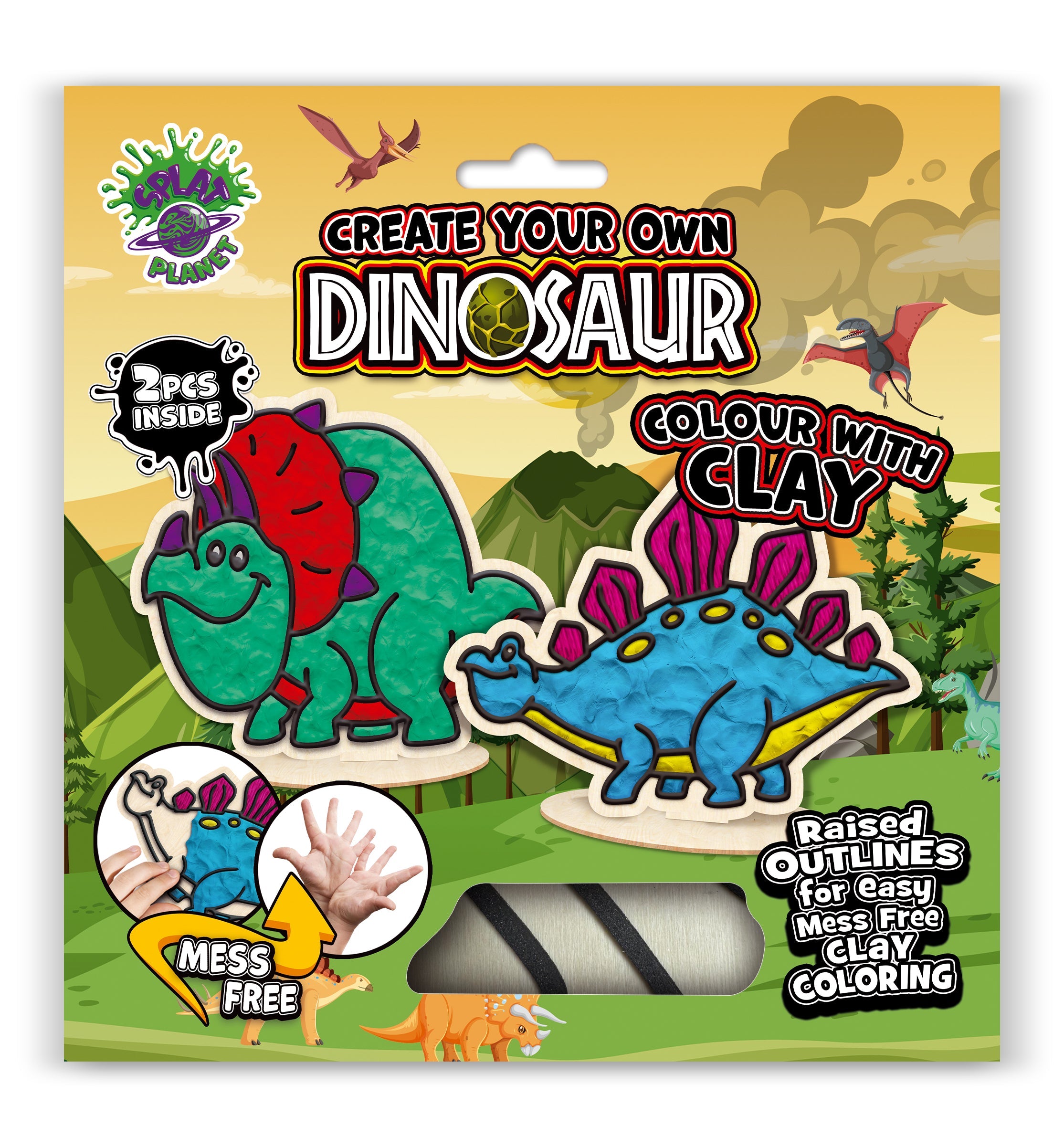 Dinosaur clay coloring kit, Dinosaur clay art set, Dino modeling craft for kids, Prehistoric clay coloring activity, DIY Dinosaur craft kit, Kids dinosaur sensory art, Dinosaur creative project, Non-toxic Dinosaur clay kit, T-Rex clay craft, Fun Dino activity for children.