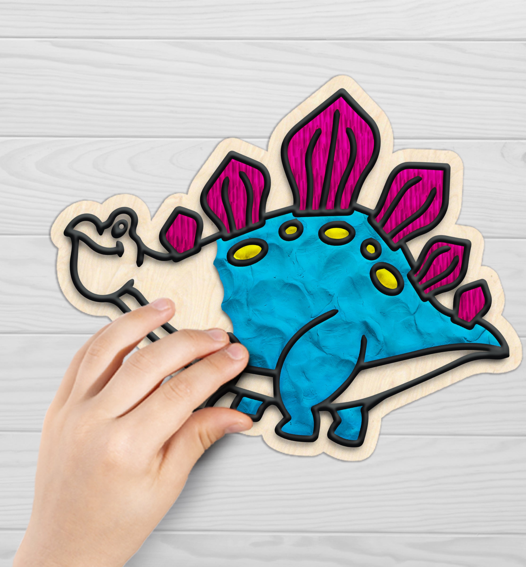 Dinosaur clay coloring kit, Dinosaur clay art set, Dino modeling craft for kids, Prehistoric clay coloring activity, DIY Dinosaur craft kit, Kids dinosaur sensory art, Dinosaur creative project, Non-toxic Dinosaur clay kit, T-Rex clay craft, Fun Dino activity for children.