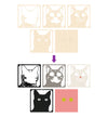 Grey cat wooden art craft  kit, Cat craft kit for kids, Layered cat wood art, DIY cat painting set, Cute cat wooden décor, Cat lover gift crafts, Wooden cat wall art, Kids cat craft activity, Creative feline art project.