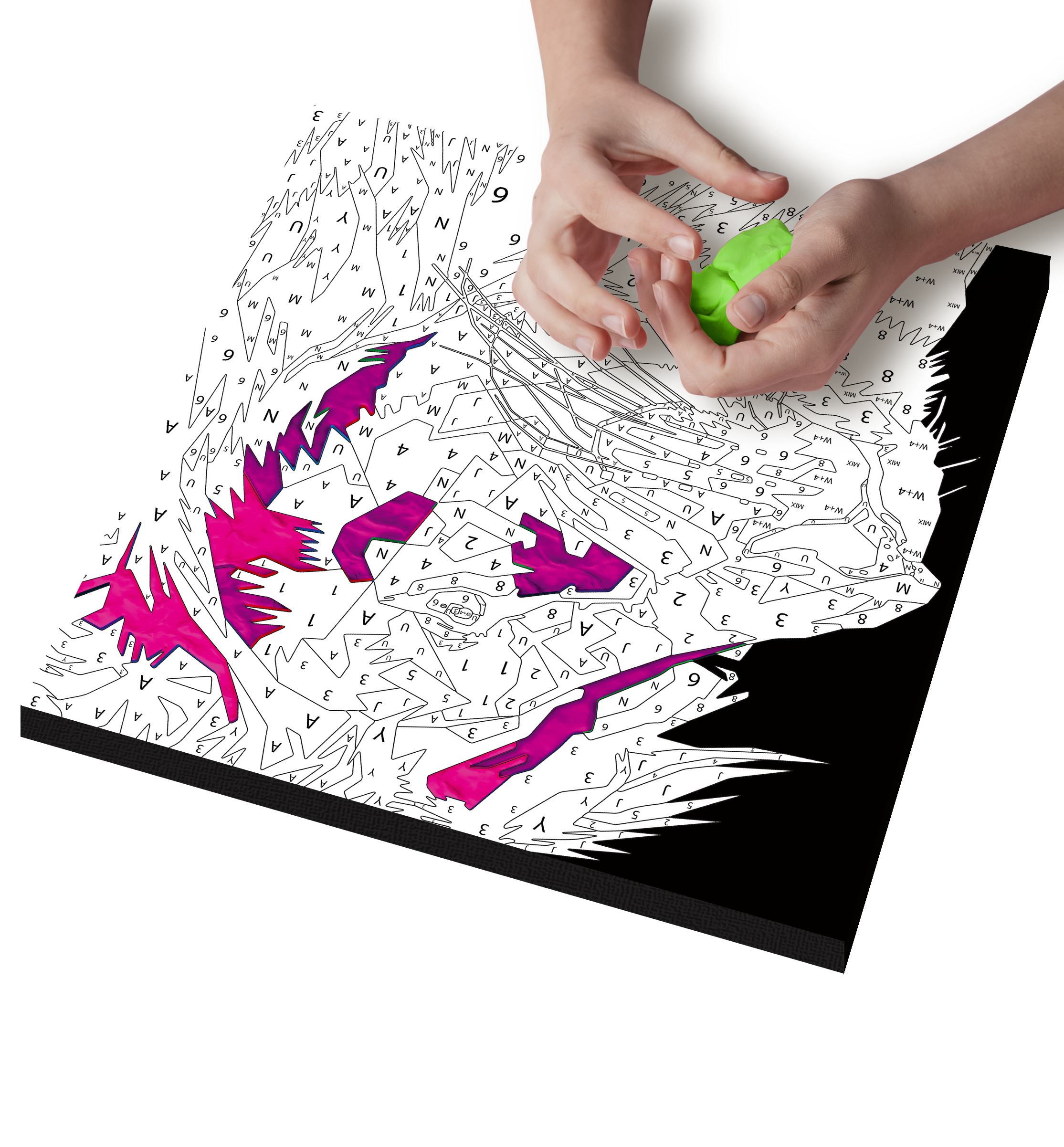 lion clay painting kit, lion craft kit, lion clay art, paint by numbers clay kit, clay painting kit for kids, lion art kit, lion artwork, lion gift, animal gift, sensory art activity, mess free craft, air dry clay kit, canvas art kit, creative activity for kids, kids craft kit, arts and crafts for kids, screen free activity, rainy day activity, animal craft activity, safari craft, clay art kit, DIY canvas art, lion canvas, birthday gift for kids