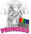 kids, children, eatsleepdoodle, eat sleep doodle, grafix, childrens, color in t-shirt, splat planet, coloring, color in, washable markers, magic, toddlers, Kids, princess coloring, princess, Disney Princess, fairytale, fairy tale, castle, crown, tiara, royal, queen, prince, enchanted, magical, unicorn, rainbow, pink, dress up, fantasy, fabric markers, girls, boys, toddlers, gift, birthday, Christmas, creative, reusable, washable colouring, colour in clothing, kids craft, arts and crafts, creative gift, scre