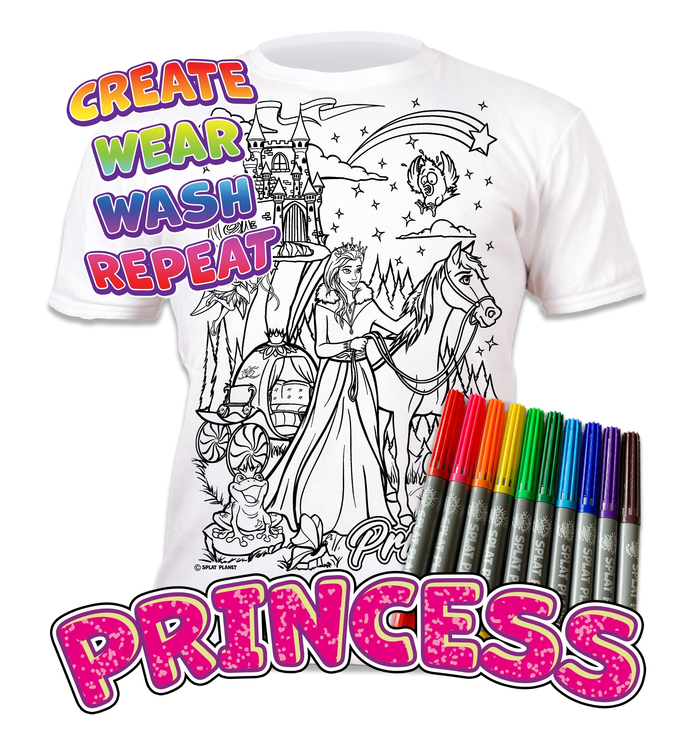 Princess  Color in T-Shirt