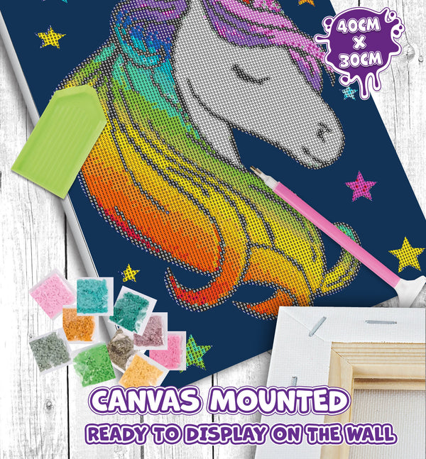 Unicorn diamond painting, Unicorn diamond art, Unicorn diamond painting for kids, Unicorn diamond art kits, Unicorn crystal art, Unicorn crystal art set, 5D diamond painting kits, 5D diamond art, Unicorn gifts, Unicorn gifts for girls, framed diamond art kits, framed diamond painting, diamond painting for beginners, framed crystal art,Unicorn toy, Unicorn arts and crafts, Unicorn canvas wall art, Unicorn art kit,